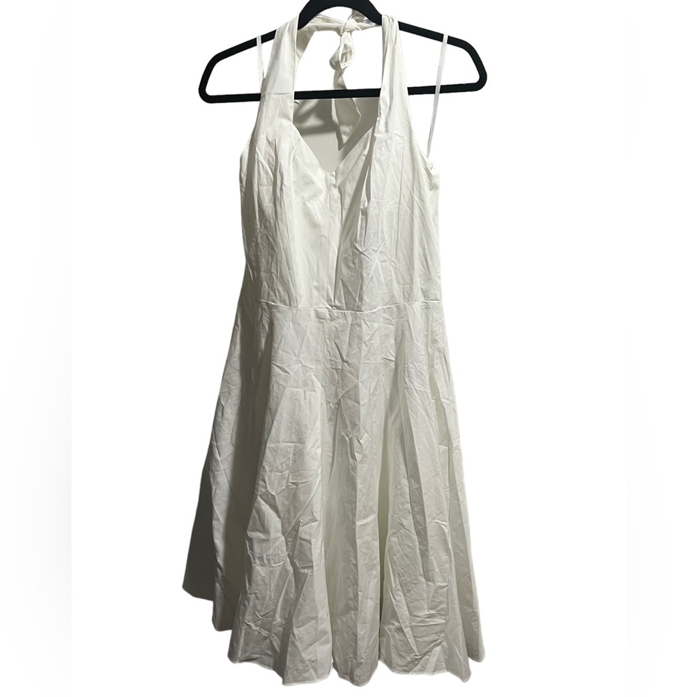 NWT Ann Taylor White Marilyn Monroe Styled Halter Dress
